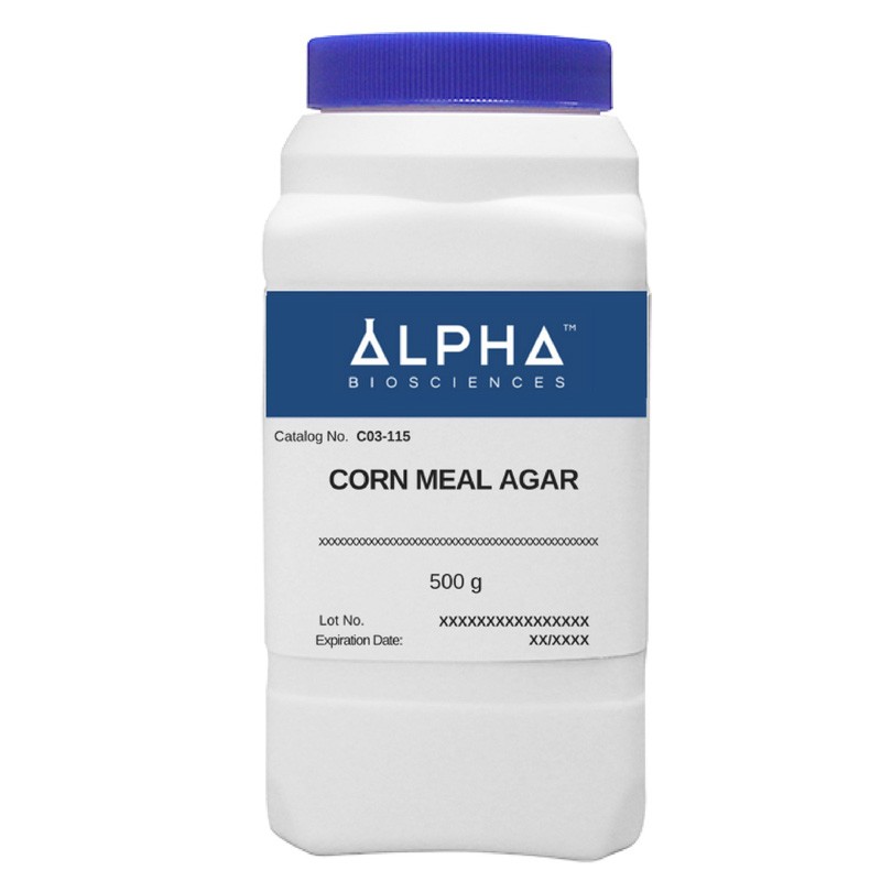 Corn Meal Agar Dehydrated Culture Media Alpha BioSciences